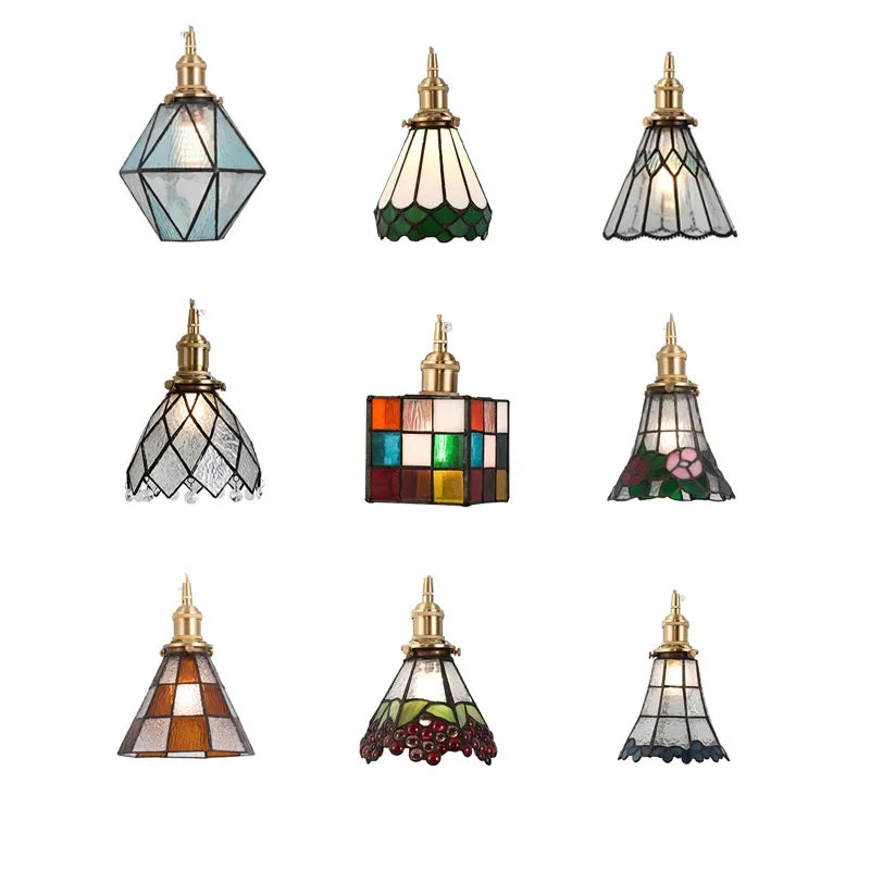 Afralia™ Nordic Glass LED Pendant Lamp for Cafe Bedroom Restaurant, Japanese Style