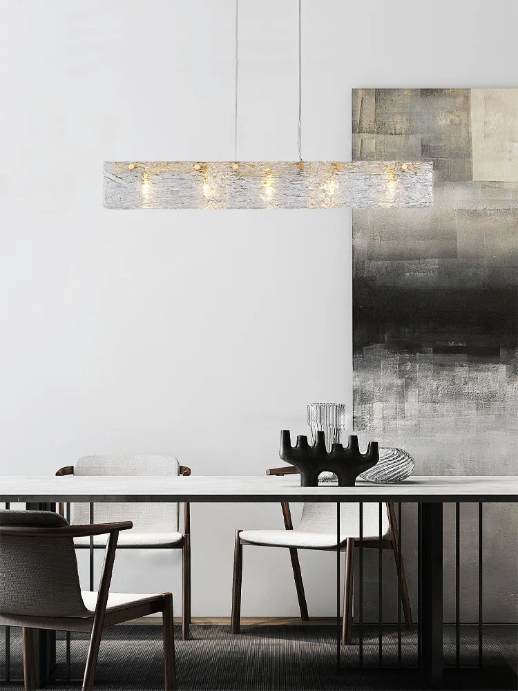 Afralia™ Glass Chandelier: Modern Minimalist Luxury Lighting for Restaurant, Bar, and Home