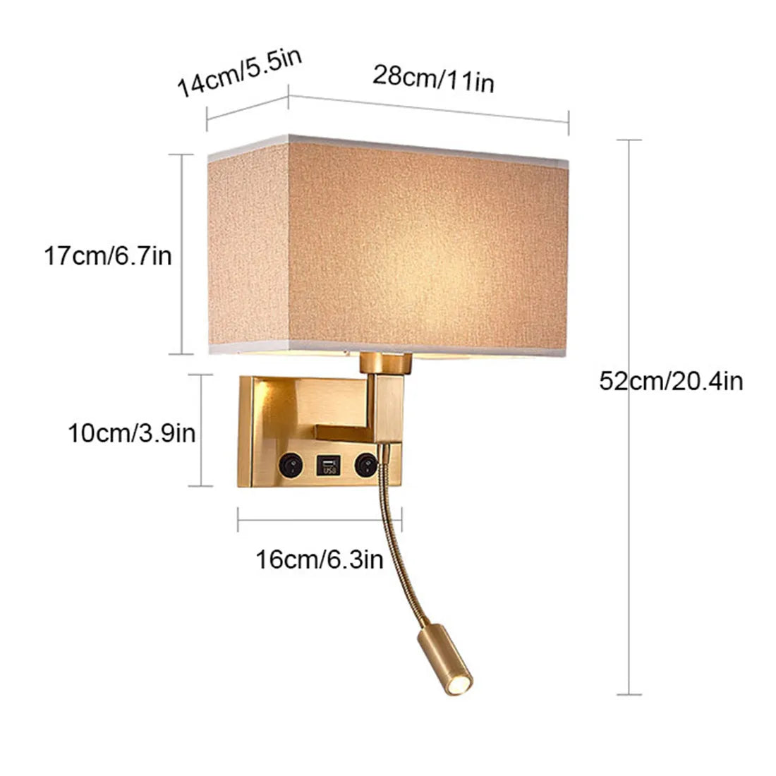 Afralia™ Swing Arm Bedside Wall Lamp Bronze Finish - Vintage LED Reading Light