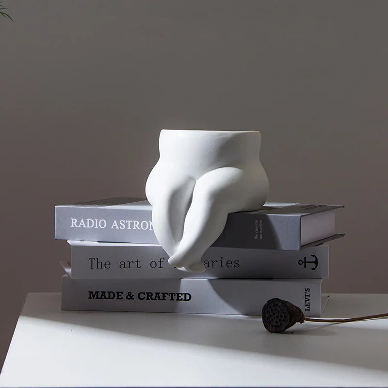 Ceramic Afralia™ Vase Hydroponic Ass Body Art Bust Decorative Flower Pot