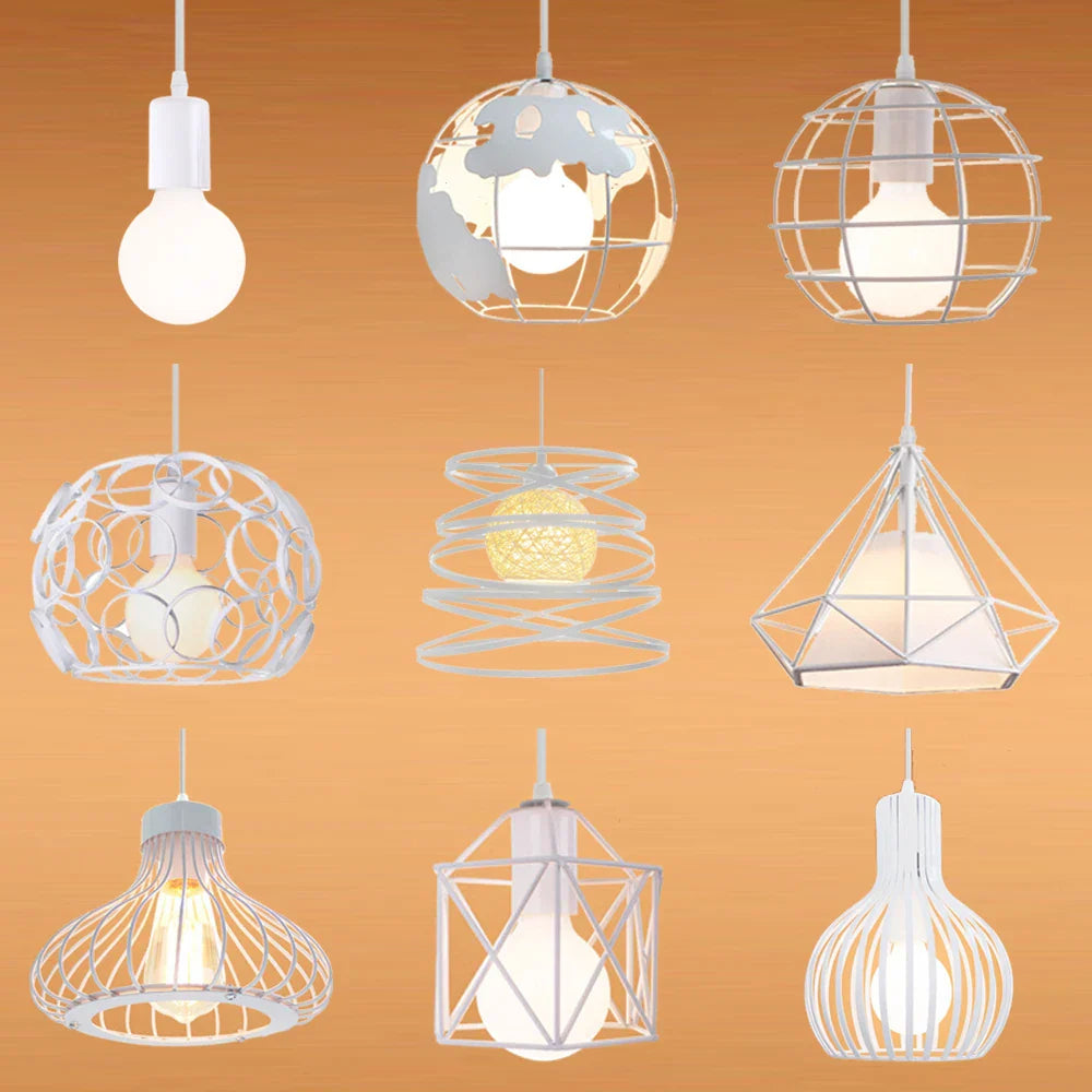 Afralia™ Industrial Vintage Loft Pendant Lights LED Hanging Lamps for Home Decor