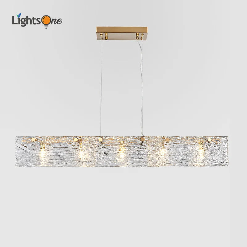 Afralia™ Glass Chandelier: Modern Minimalist Luxury Lighting for Restaurant, Bar, and Home