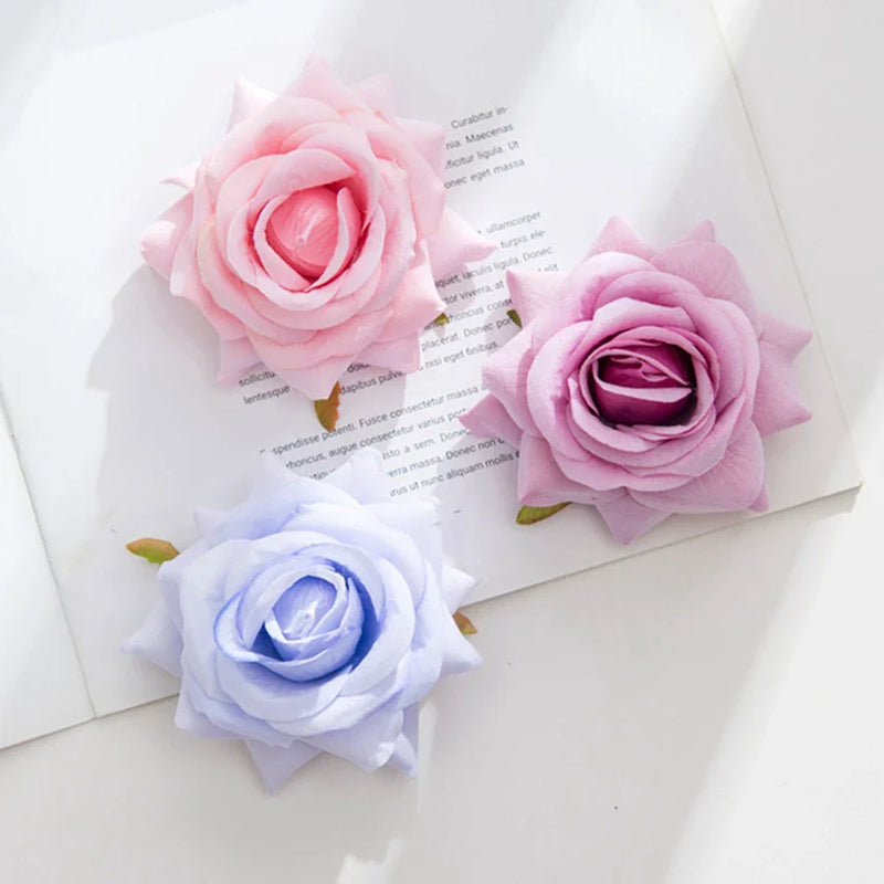 Afralia™ Silk Rose Flower Wall Decoration Wedding Scrapbooking Home DIY