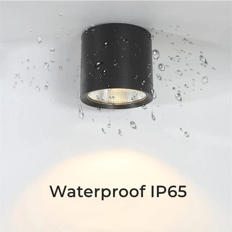 Afralia™ Outdoor Waterproof LED Ceiling Downlights, 7W-18W, Surface Mounted Bathroom Kitchen Spotlights