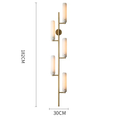 Afralia™ Copper Gold White LED Wall Sconce for Bedroom