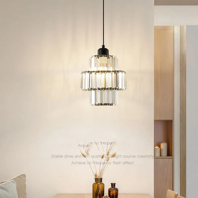 Afralia™ Crystal Chandelier: Elegant LED Ceiling Light for Living Room, Bedroom, and Aisle. Luxurious Modern Design.