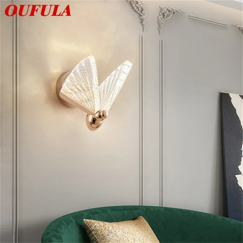 Afralia™ Butterfly Wall Lights: Nordic LED Sconces Modern Lamps Fixtures for Home Decor