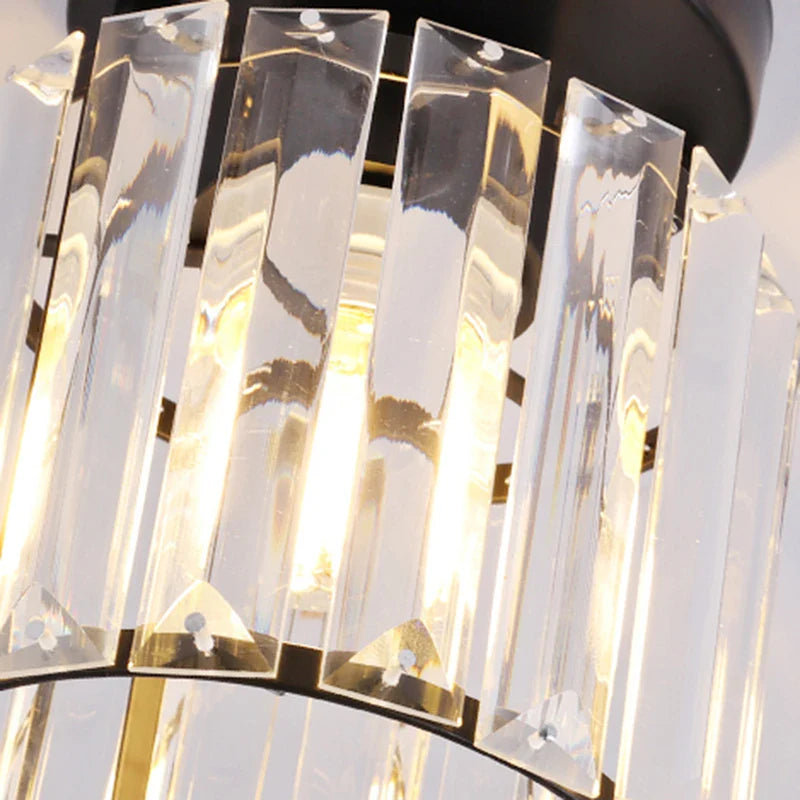 Afralia™ Crystal Aisle Corridor Ceiling Light - Modern Luxury Indoor Hang Lamp