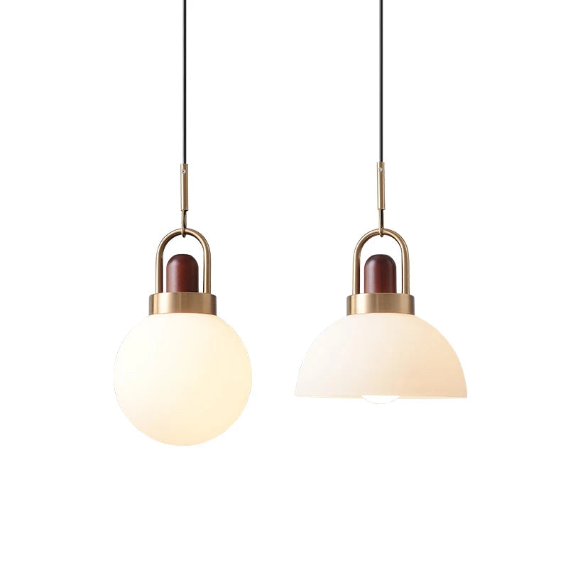 Afralia™ Wooden Small Pendant Light - Scandinavian Style for Restaurant, Bar, and Bedside