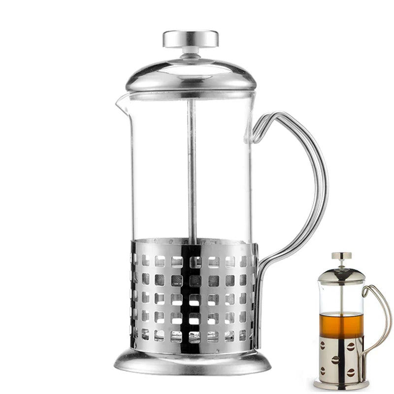 Afralia™ Stainless Steel French Press Coffee Pot 350ml