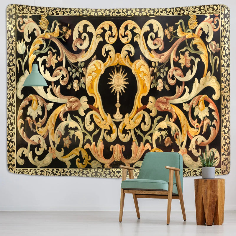Afralia™ Psychedelic Bohemian Plant Tapestry Wall Hanging for Living Room Bedroom Decor