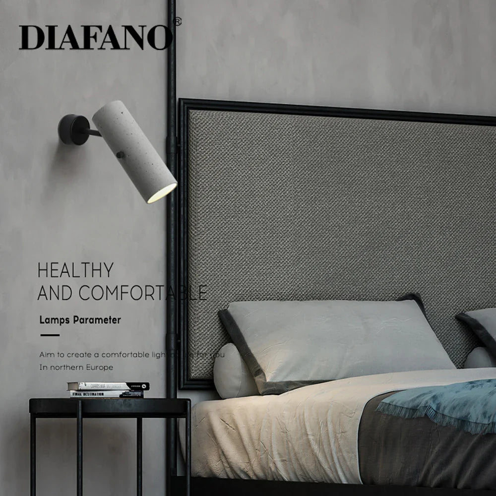 Afralia™ Industrial Cement Wall Lamp for Home and Commercial Spaces