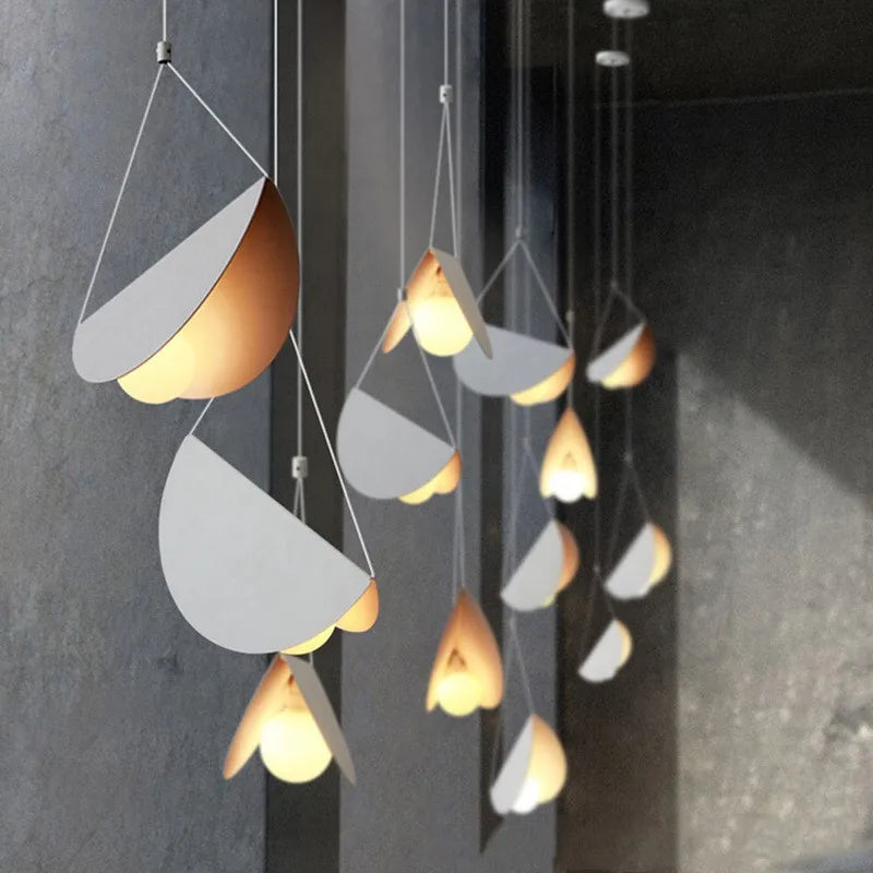 Glider White Metal Origami Pendant Light | Afralia™ Artistic Lamp for Home & Hospitality