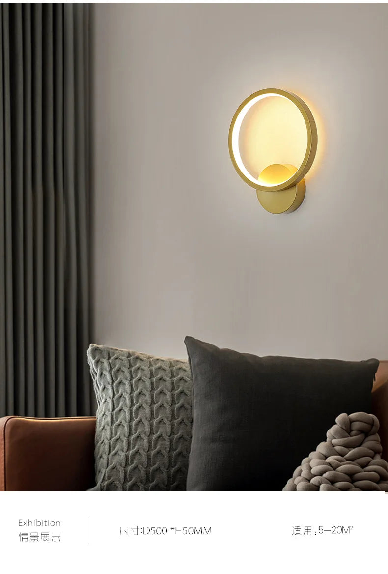 Afralia™ LED Wall Lights: Bedroom & Living Room Lighting Sconce for Home Décor