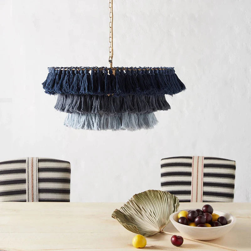 Afralia™ Fela Tassel Wall Lamp: Nordic Boho Post-Modern Designer Decorative Light