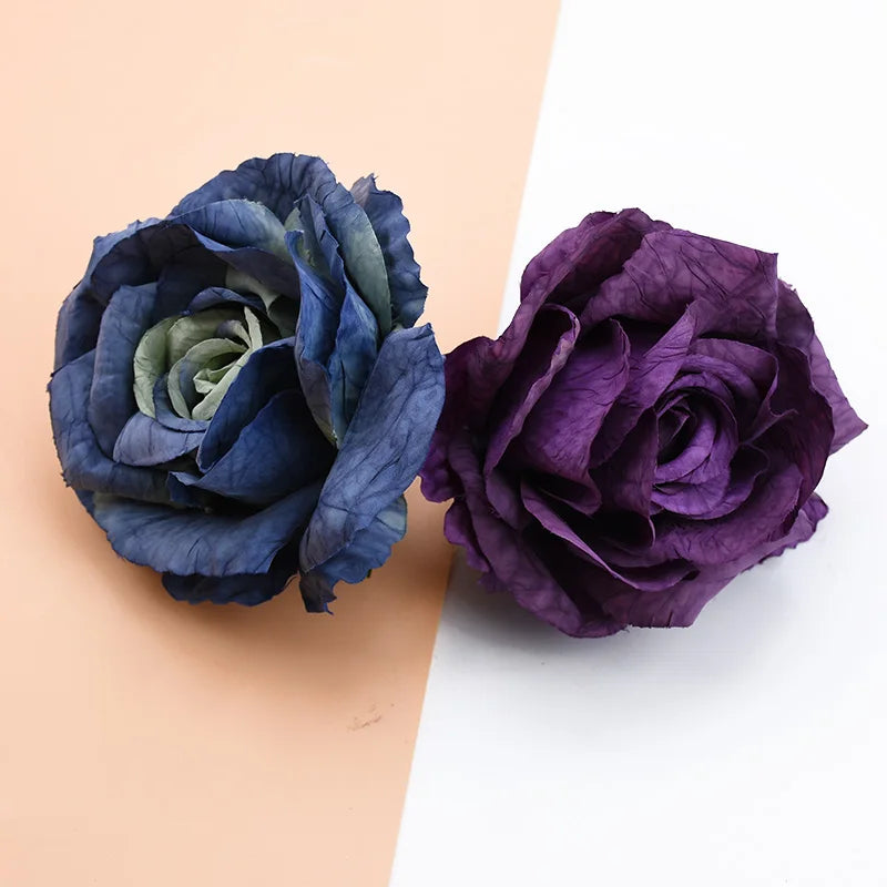 Afralia™ 9CM Silk Roses Artificial Flowers for Home Decor, DIY, Gifts, Weddings