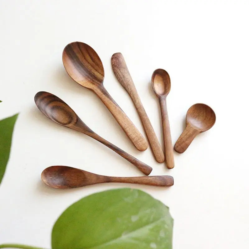 Teak Wood Colander Skimmer Spoon - Afralia™ Kitchen Tableware