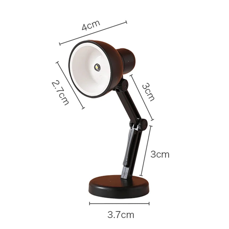 Afralia™ LED Mini Desk Lamp with Clip, Foldable Design, Magnetic Base, Eye Protection, for Bedroom & Study