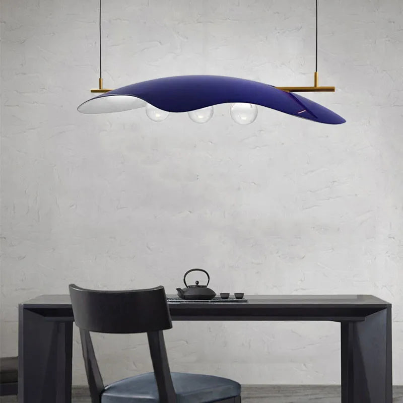 Afralia™ Glass Bubble Chandelier LED Nordic Design for Home Room in Blue