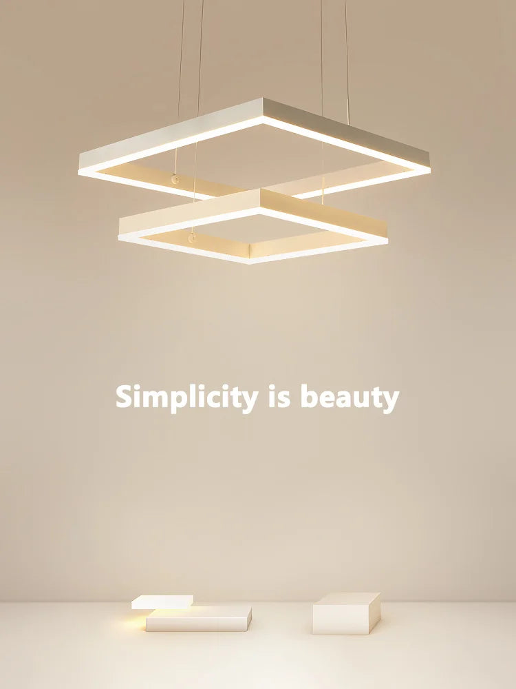 Afralia™ White Headlight Chandelier: Modern Nordic LED Dining Room Bedroom Lamp