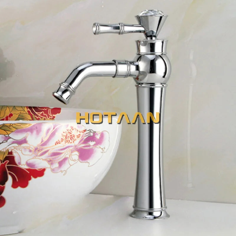 Afralia™ Gold Bathroom Faucet | Modern Basin Tap with High Arc Design