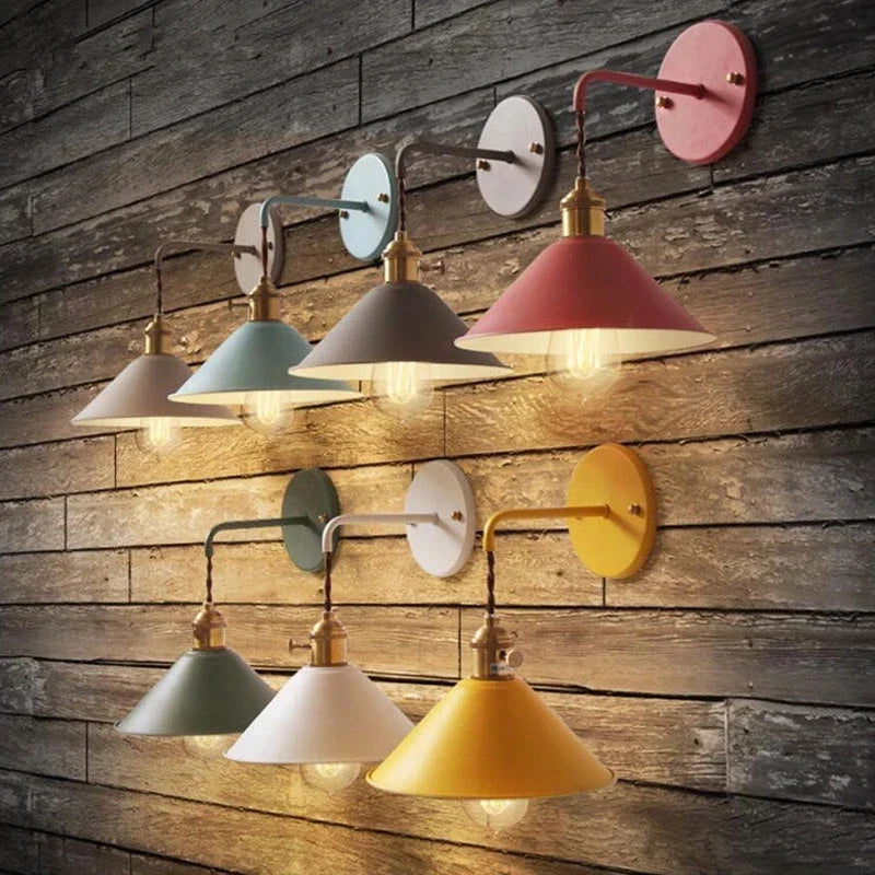 Afralia™ LED Macarons Colorful Wall Light for Home Improvement and Bed Room