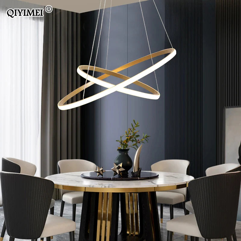 Afralia™ White Coffee Black LED Pendant Light for Bedroom Dining Kitchen Aluminum Fixture