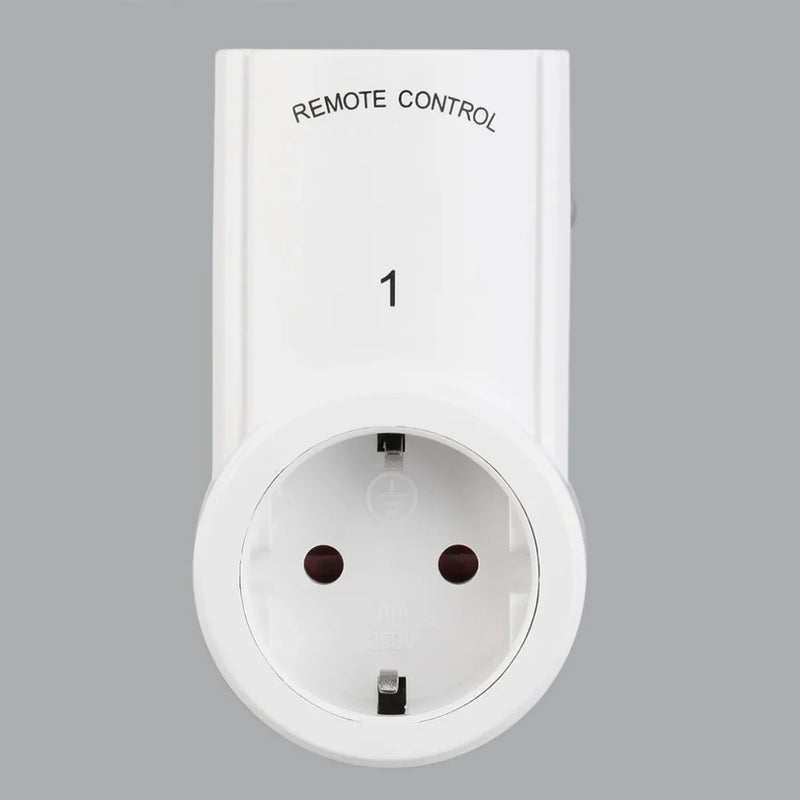 Afralia™ Wireless Remote Control Power Outlets EU Plug White