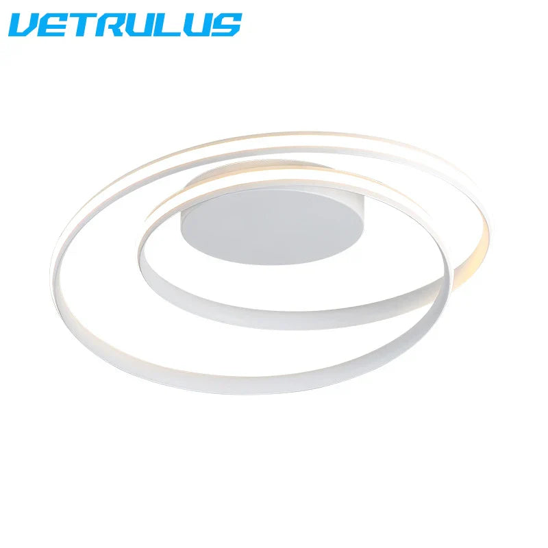 Spiral Acrylic LED Chandelier Ceiling Light by Afralia™ for Living Room Dining Hallway