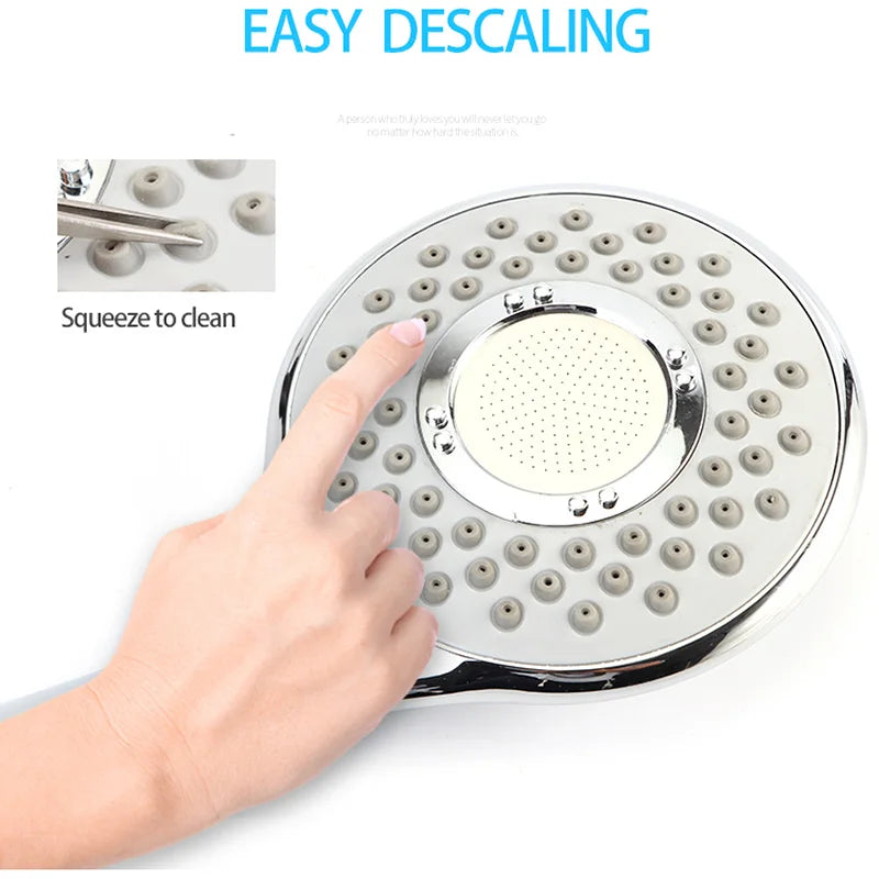 Afralia™ Water Saving Showerhead: 3 Modes, Pressure Boost, Easy Clean, 10.8cm Rainfall