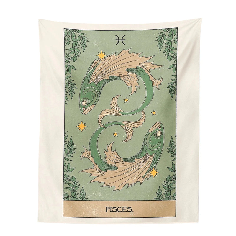 Afralia™ Constellation Tarot Tapestry: Vintage Wall Hanging & Boho Beach Mat