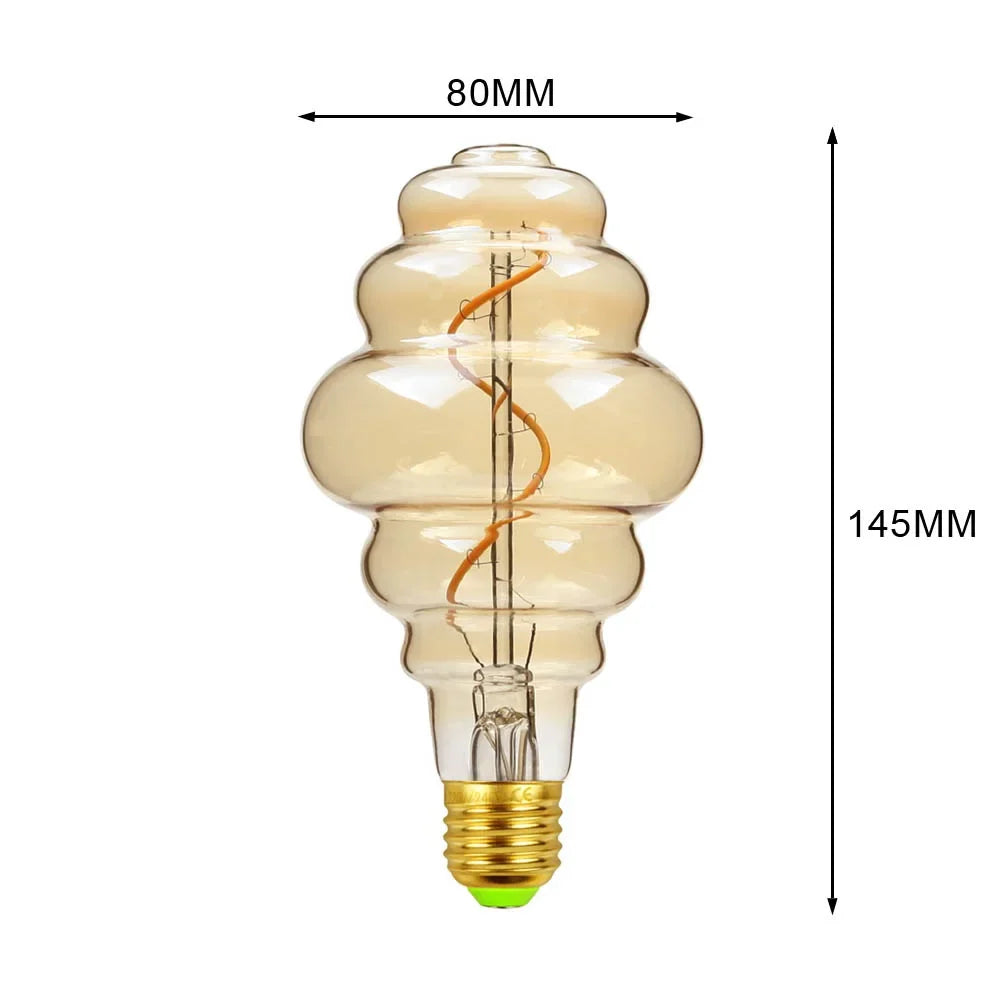 Afralia™ Industrial Retro Vintage LED Edison Bulb 4W 2300K E27 Lamp Light Bulb