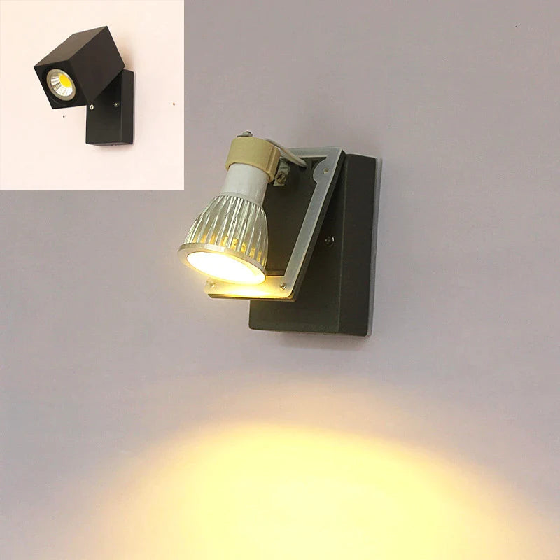 Afralia™ Outdoor LED Wall Lamp Adjustable Sconce GU10 Waterproof IP65 Garden Lighting