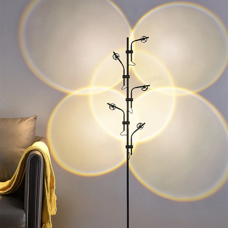 Afralia™ Sunset Projection LED Floor Lamp for Bedroom and Living Room Decor