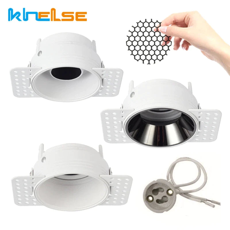 Afralia™ Adjustable Recessed LED Ceiling Downlight for GU10/MR16/MR11 Bulbs