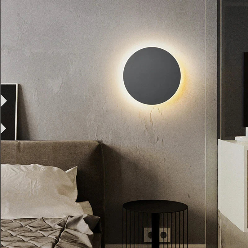 Afralia™ Round Wall Lamps: Modern Touch Switch Home Lights for Bedroom, Living Room, and Aisle