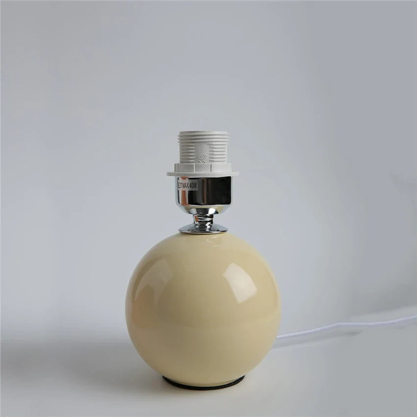 Afralia™ Japanese Ceramic Table Lamps Living Room Pleated Skirt Lampshade Warm Bedroom Lighting