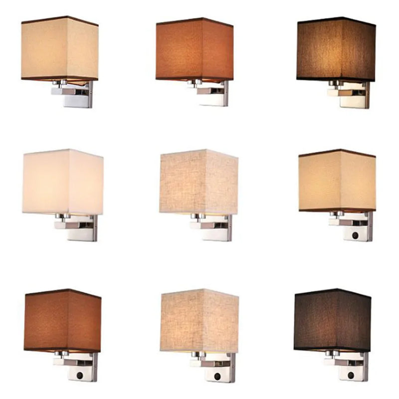 Afralia™ Modern Flax Wall Sconces with Linen Shade for Hotel Bedside & Restaurant