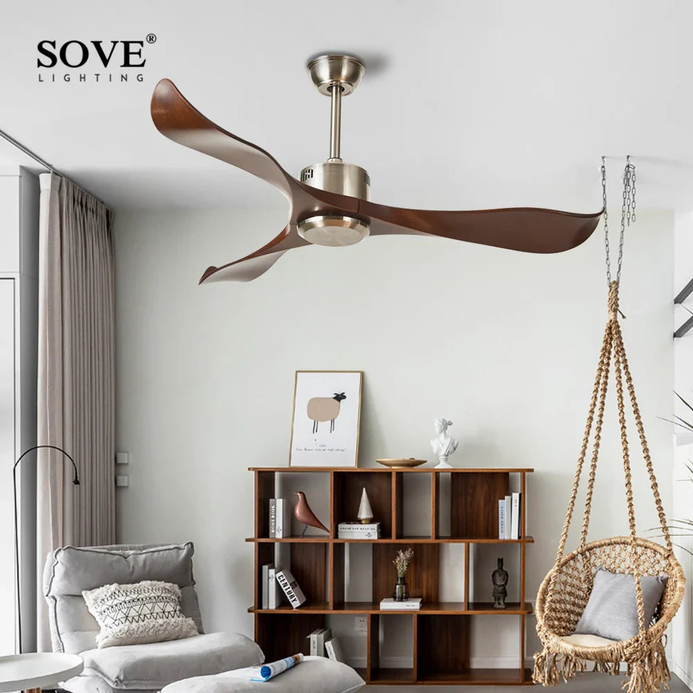 Afralia™ Modern White Plastic Blade Ceiling Fan for Bedroom 220V Control