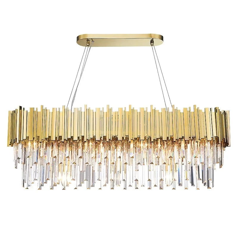 Afralia™ Modern Crystal Chandelier Lighting for Dinning Room