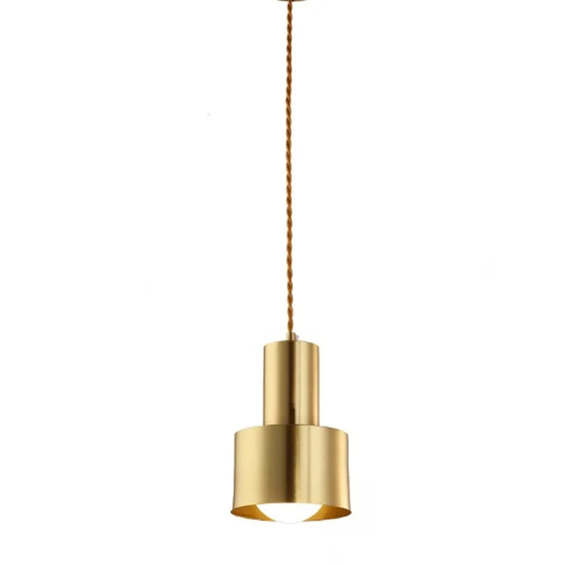 Afralia™ Brass Trumpet Pendant Light - Stylish Nordic Design for Bedroom, Hallway, Bar