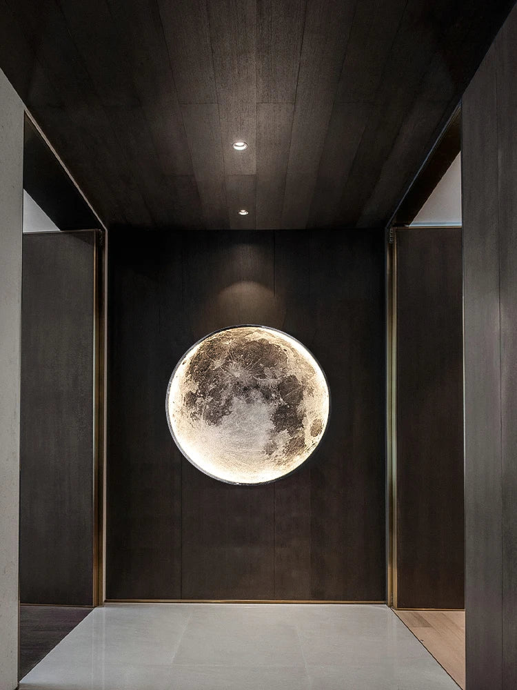 Moon Wall Lamp for Living Room Background Mural Decoration - Afralia™