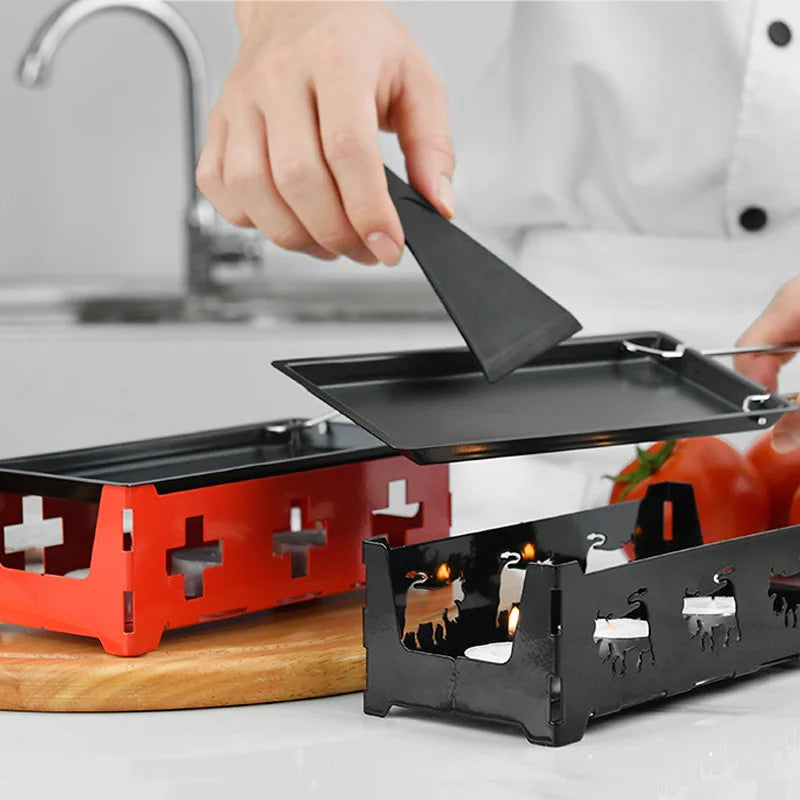 Afralia™ Mini Cheese Grill Non-Stick Barbecue Dish for Butter Cheese, Household BBQ Baking