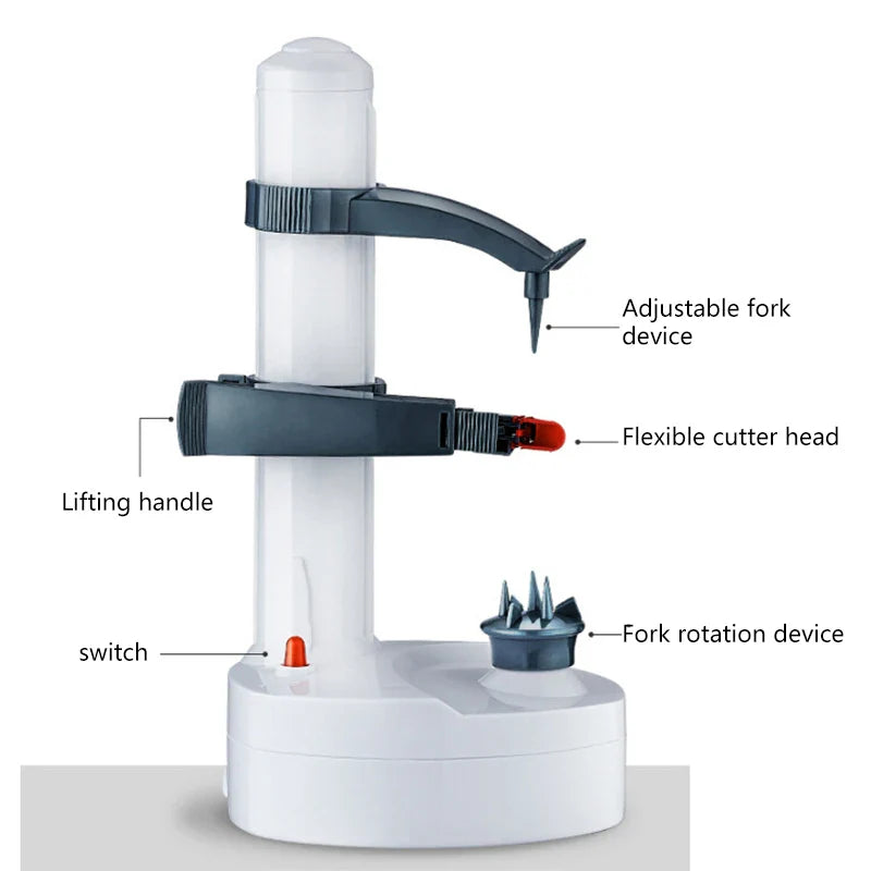Afralia™ Electric Peeler: Vegetable Fruit Slicer Gadget Multifunction Kitchen Tool