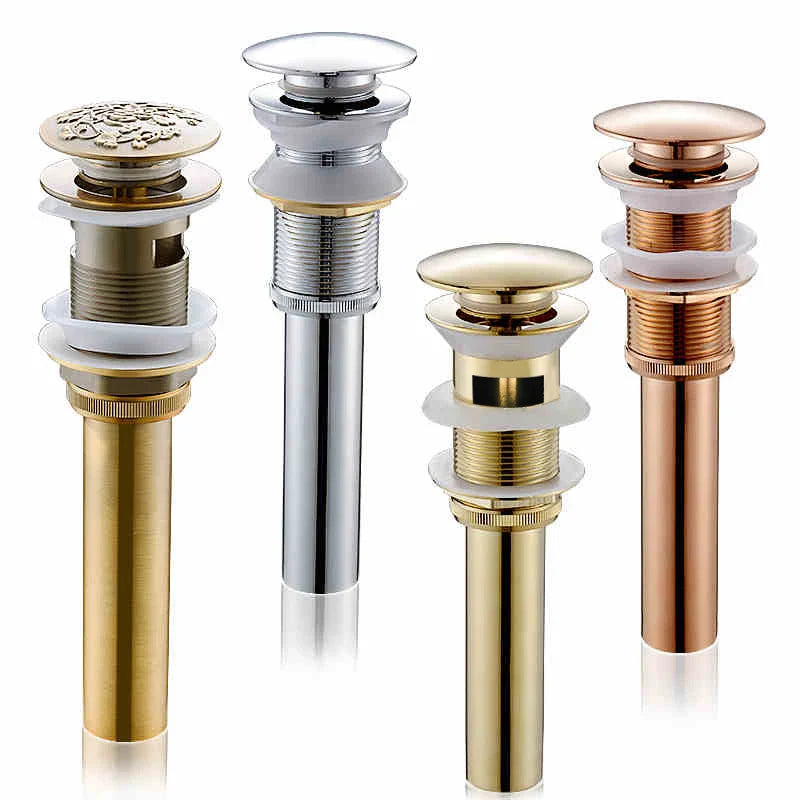 Afralia™ Brass Bathroom Sink Pop Up Drain for Lavatory Basin - HJ-0618F