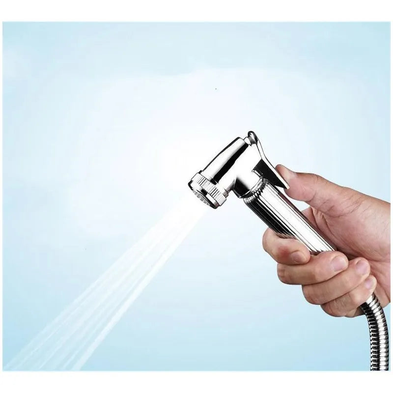 Afralia™ Brass Handheld Bidet Sprayer Set for Bathroom Faucet - Shower Gun Kit