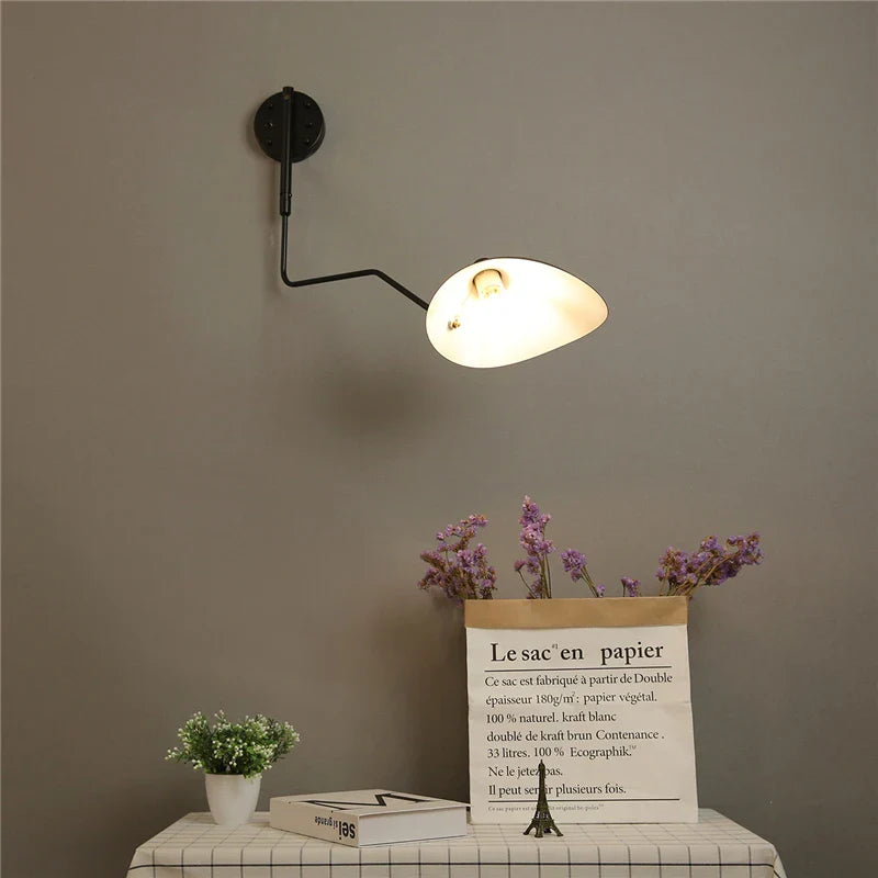 Afralia™ Spider Bedroom Wall Lights: Nordic Style Long Pole Wall Lamps for Living Room