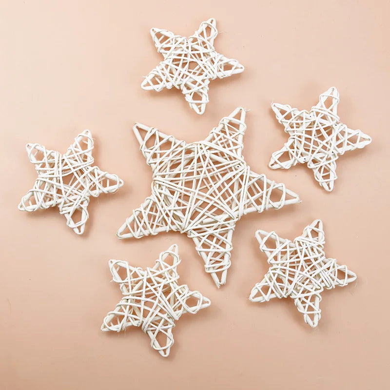 Afralia™ Christmas Star Wreath Home Decoration - Wedding Background DIY Artificial Plants Wholesale