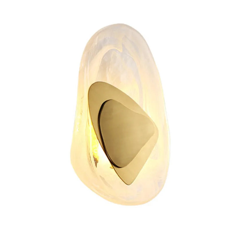 Afralia™ Golden LED Cloud Wall Lamp for Bedroom and Living Room Decor