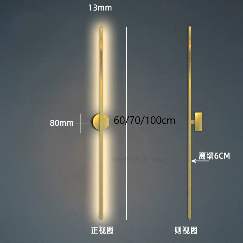 Afralia™ Luxury Nordic Living Room LED Wall Sconce Lights